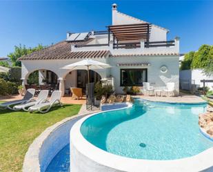 Garden of House or chalet to rent in Marbella  with Air Conditioner and Swimming Pool