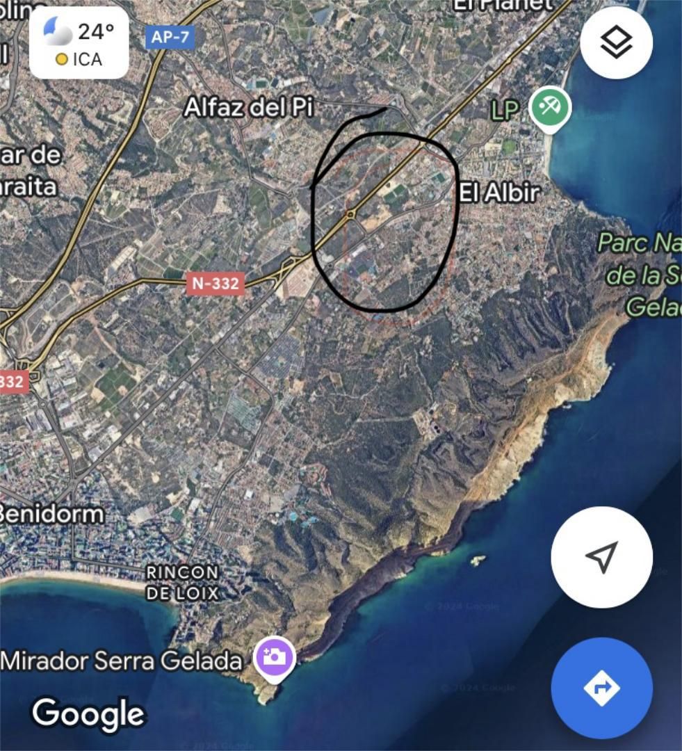 Finca rústica en venda en Benidorm
