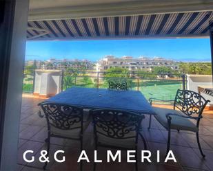 Exterior view of Attic for sale in  Almería Capital  with Air Conditioner, Terrace and Swimming Pool