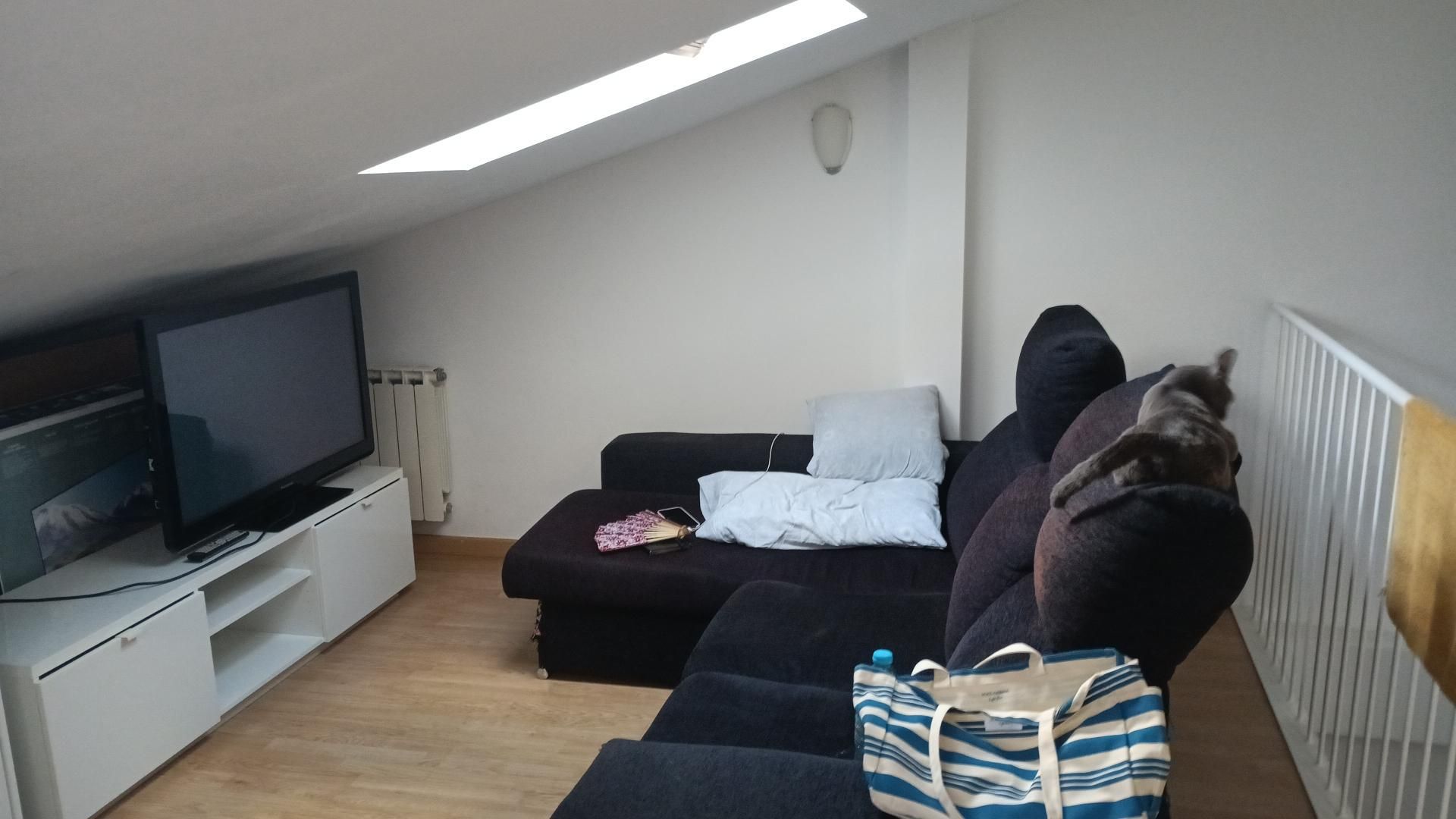 Living room of Flat to share in Arenys de Mar  with Parquet flooring, Furnished and Washing machine