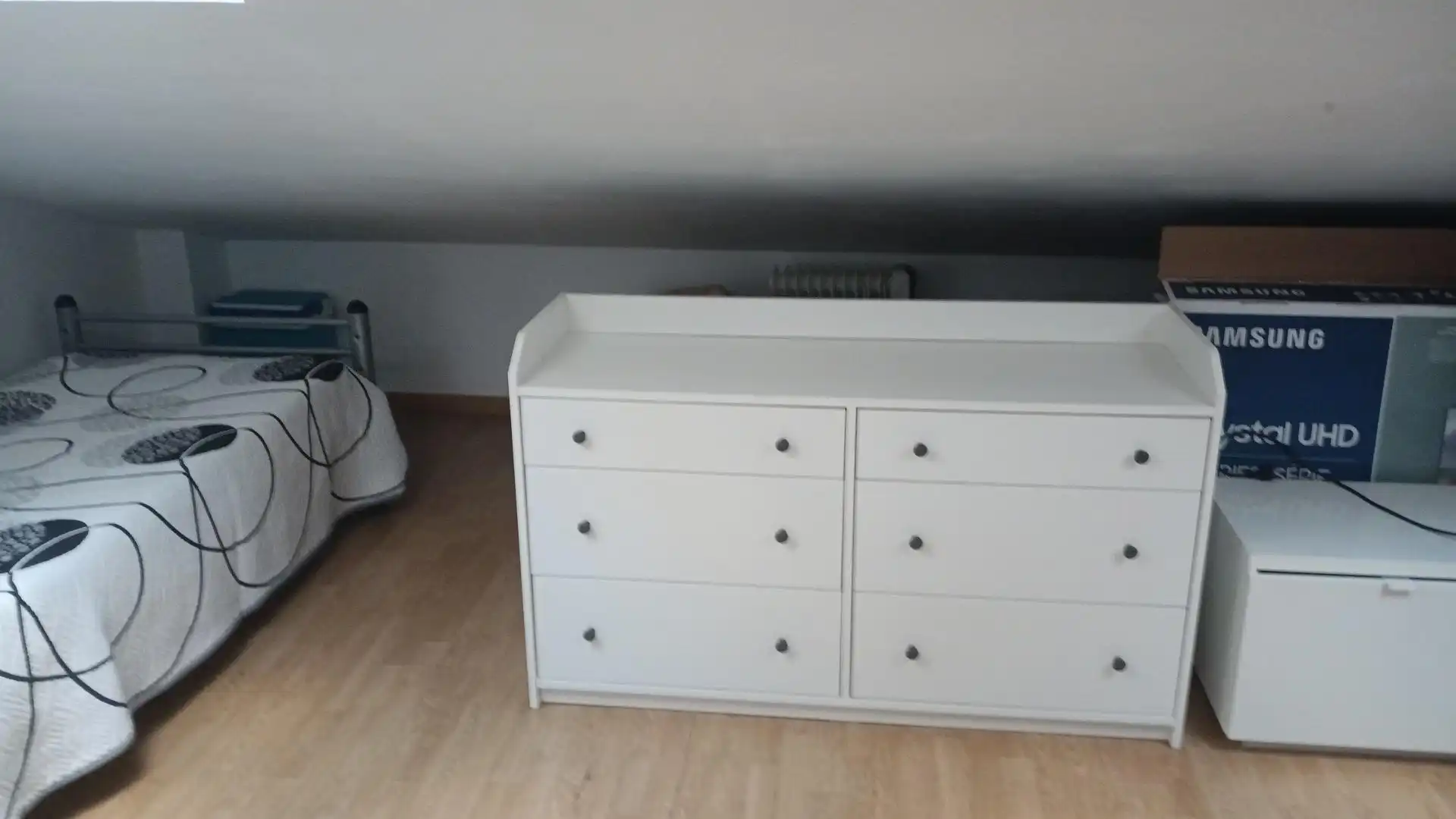 Schlafzimmer von Wohnung zur untervermieten in Arenys de Mar mit Parkett, Möbliert und Waschmaschine