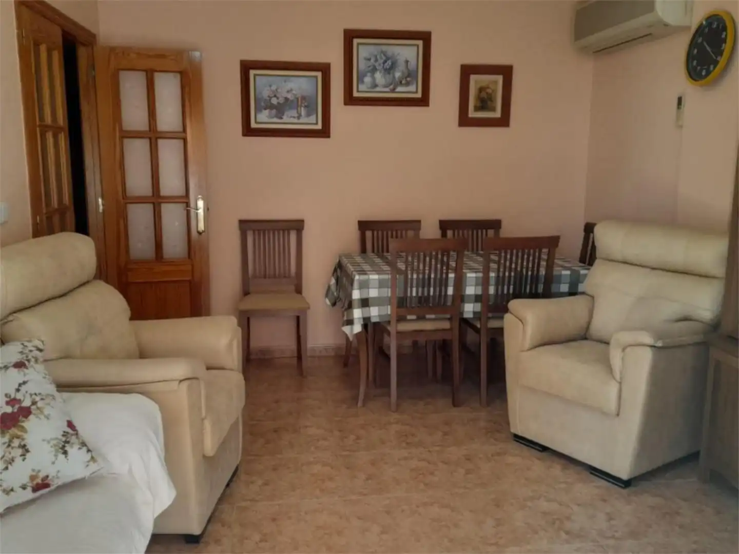 Piso de alquiler en Calle Buenavista, 8, Santiago de la Ribera Comedor de Piso de alquiler en San Javier con Aire acondicionado, Calefacción y Terraza