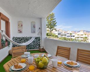 Terrace of Flat to rent in Mijas  with Air Conditioner, Terrace and Swimming Pool