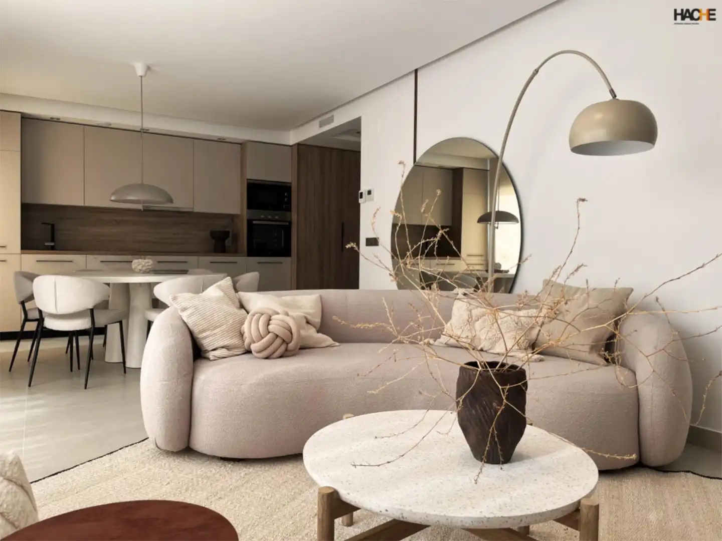 Wohnung zum Verkauf in Urbanizacion el Herrojo, 238, La Quinta Wohnzimmer von Wohnung zum Verkauf in Benahavís mit Klimaanlage, Terrasse und Schwimmbad