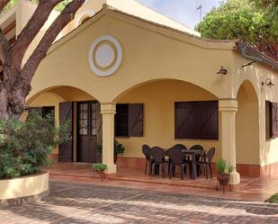 Vista exterior de Casa o xalet en venda en Chiclana de la Frontera amb Aire condicionat, Jardí privat i Terrassa