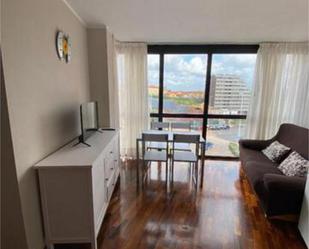 Sala d'estar de Apartament de lloguer en Avilés amb Piscina