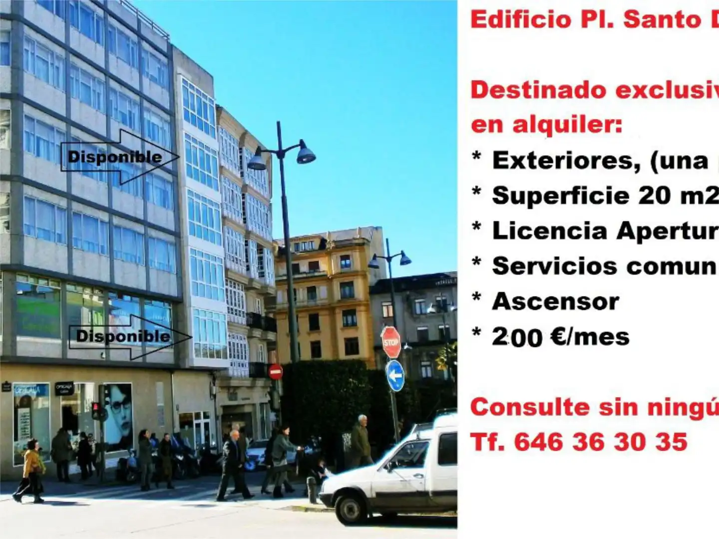 Oficina de alquiler en Praza de Santo Domingo, 28, Centro - Recinto Amurallado Vista exterior de Oficina de alquiler en Lugo