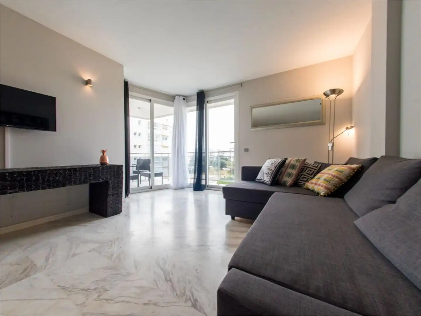 Flat for rent in Carrer Poblat Butà, 50, Port d'Alcúdia - Platja d'Alcúdia Living room of Flat for rent in Alcúdia with Air Conditioner, Heating and Furnished