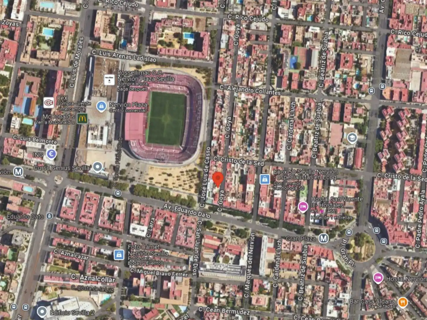 Grundstücke zum Verkauf in Calle Goya, 70, Barrio del Nervión Außenansicht von Grundstücke zum Verkauf in Sevilla