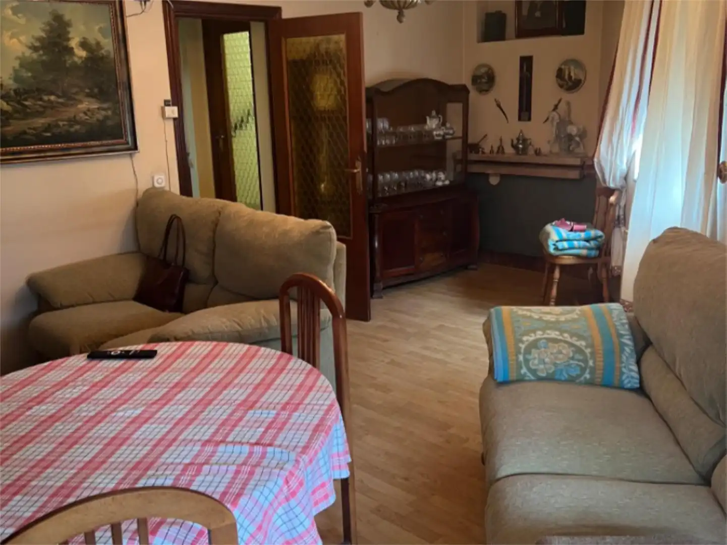 Wohnzimmer von Wohnung zum Verkauf in La Miñosa mit Heizung, Privatgarten und Terrasse