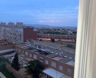 Exterior view of Flat for sale in  Almería Capital  with Air Conditioner, Heating and Parquet flooring