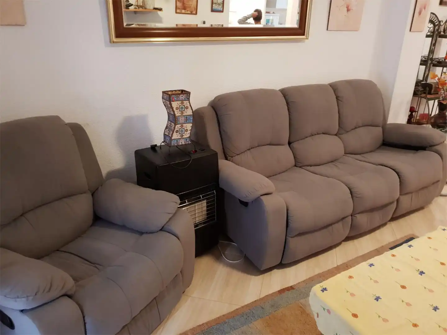 Flat for rent in Carrer de Gabriel Miro, 12, Campello Playa Living room of Flat for rent in El Campello with Air Conditioner and Balcony