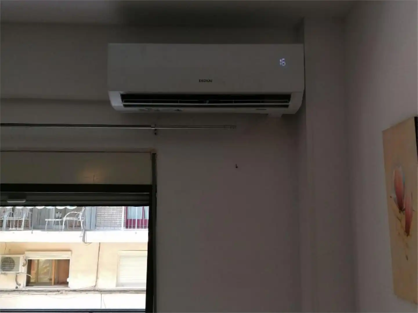 Flat for rent in Carrer de Gabriel Miro, 12, Campello Playa Balcony of Flat for rent in El Campello with Air Conditioner and Balcony