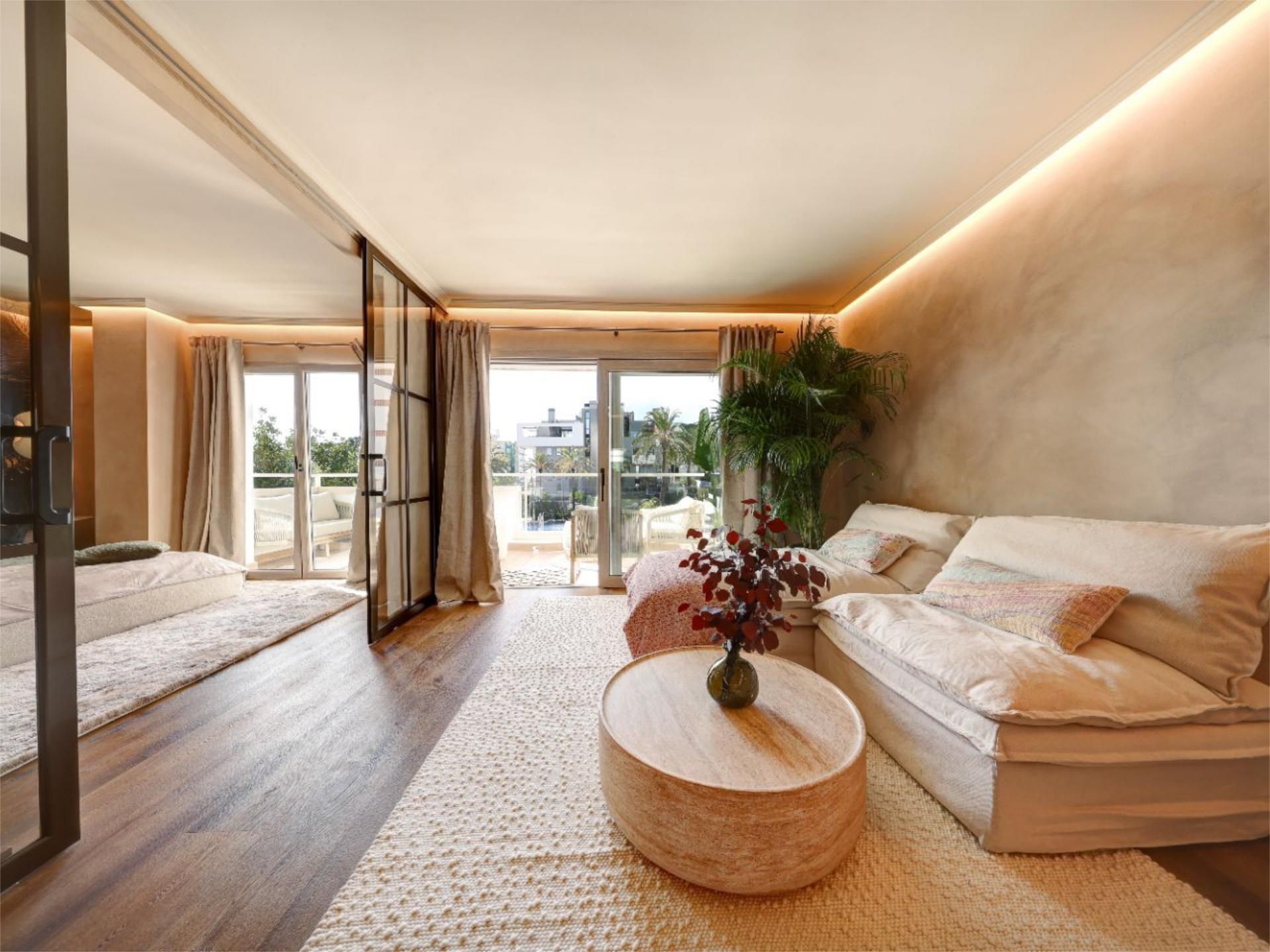 Sala d'estar de Pis en venda en  Palma de Mallorca amb Aire condicionat, Calefacció i Jardí privat
