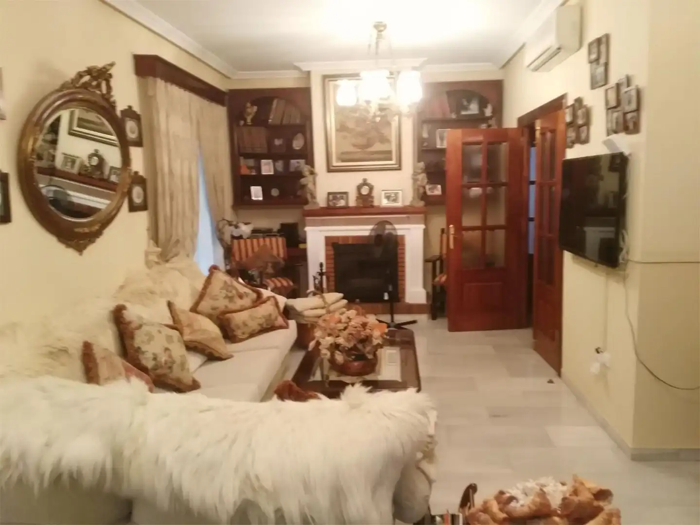 Sala de estar de Piso en venta en Los Santos de Maimona con Aire acondicionado, Calefacción y Terraza