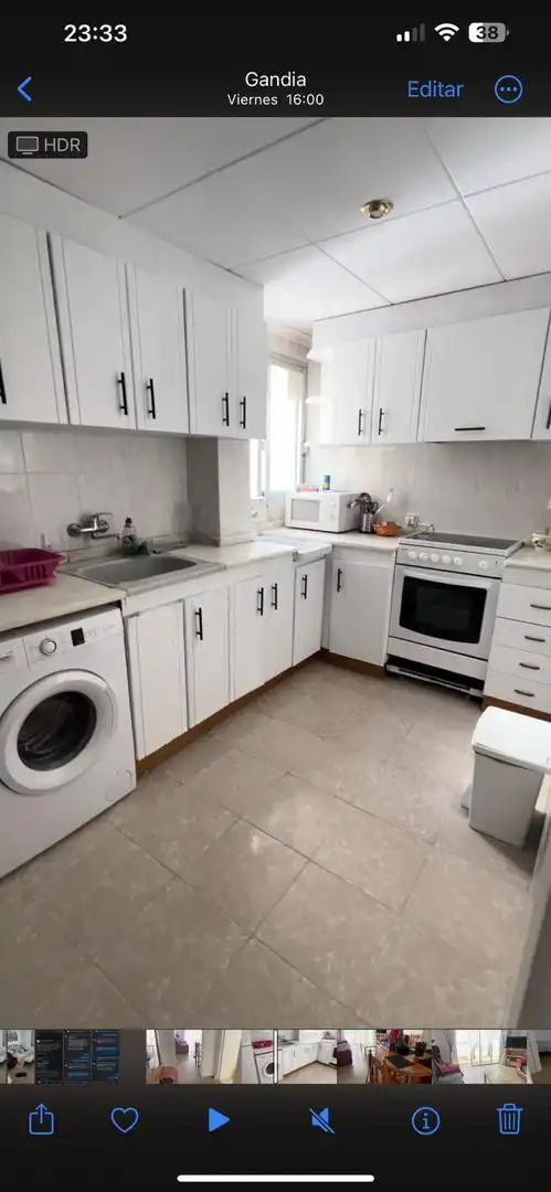 Habitació a Carrer Proa, 4, Grau de Gandia - Venecia - Marenys de Rafalcaid Cuina de Pis per a compartir en Gandia amb Aire condicionat, Terrassa i Moblat