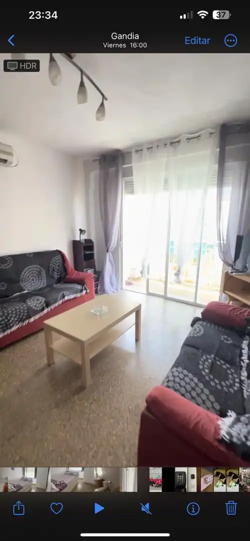 Habitació a Carrer Proa, 4, Grau de Gandia - Venecia - Marenys de Rafalcaid Sala d'estar de Pis per a compartir en Gandia amb Aire condicionat, Terrassa i Moblat