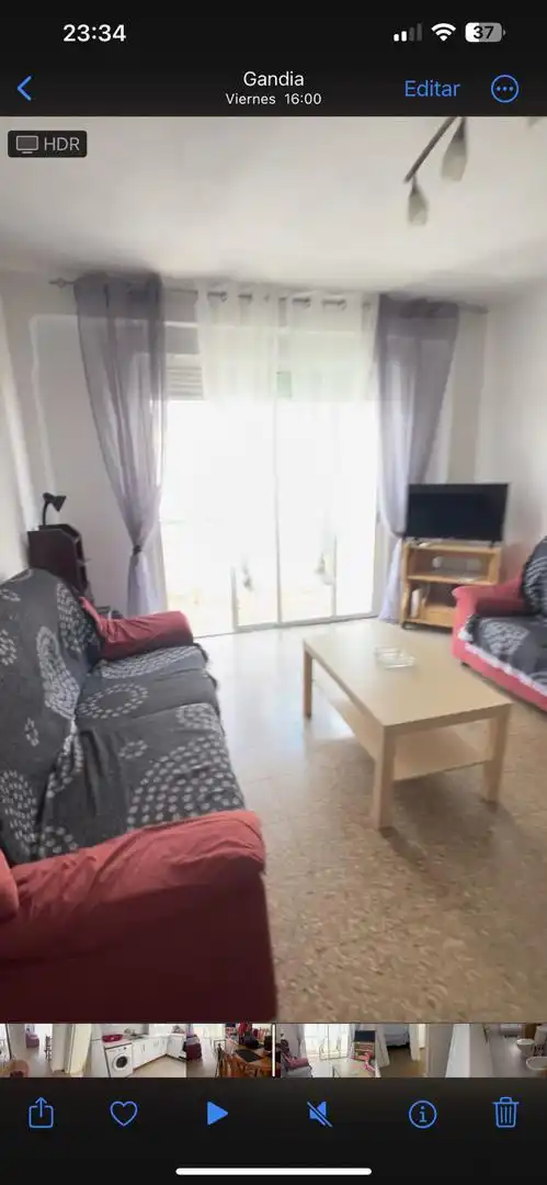 Habitació a Carrer Proa, 4, Grau de Gandia - Venecia - Marenys de Rafalcaid Sala d'estar de Pis per a compartir en Gandia amb Aire condicionat, Terrassa i Moblat