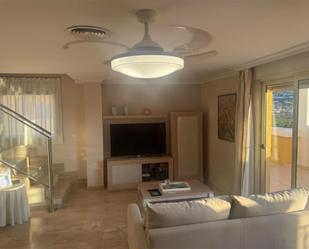 Living room of Attic for sale in Dénia  with Air Conditioner, Terrace and Swimming Pool