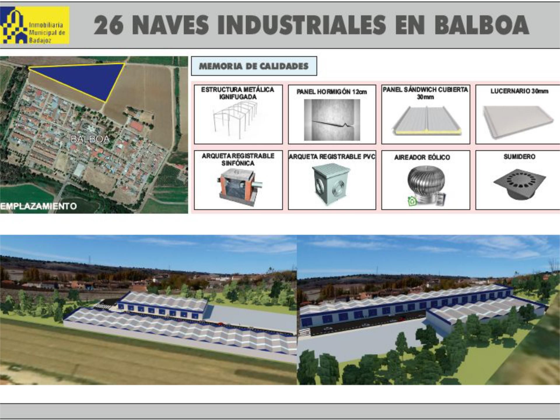 Vista exterior de Nau industrial en venda en Badajoz Capital