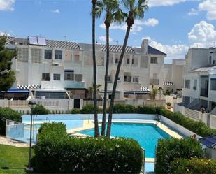 Exterior view of Flat for sale in  Almería Capital  with Air Conditioner, Terrace and Swimming Pool