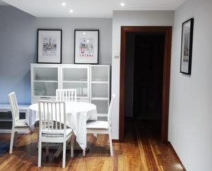 Dining room of Flat to rent in Lugo Capital  with Heating, Parquet flooring and Furnished