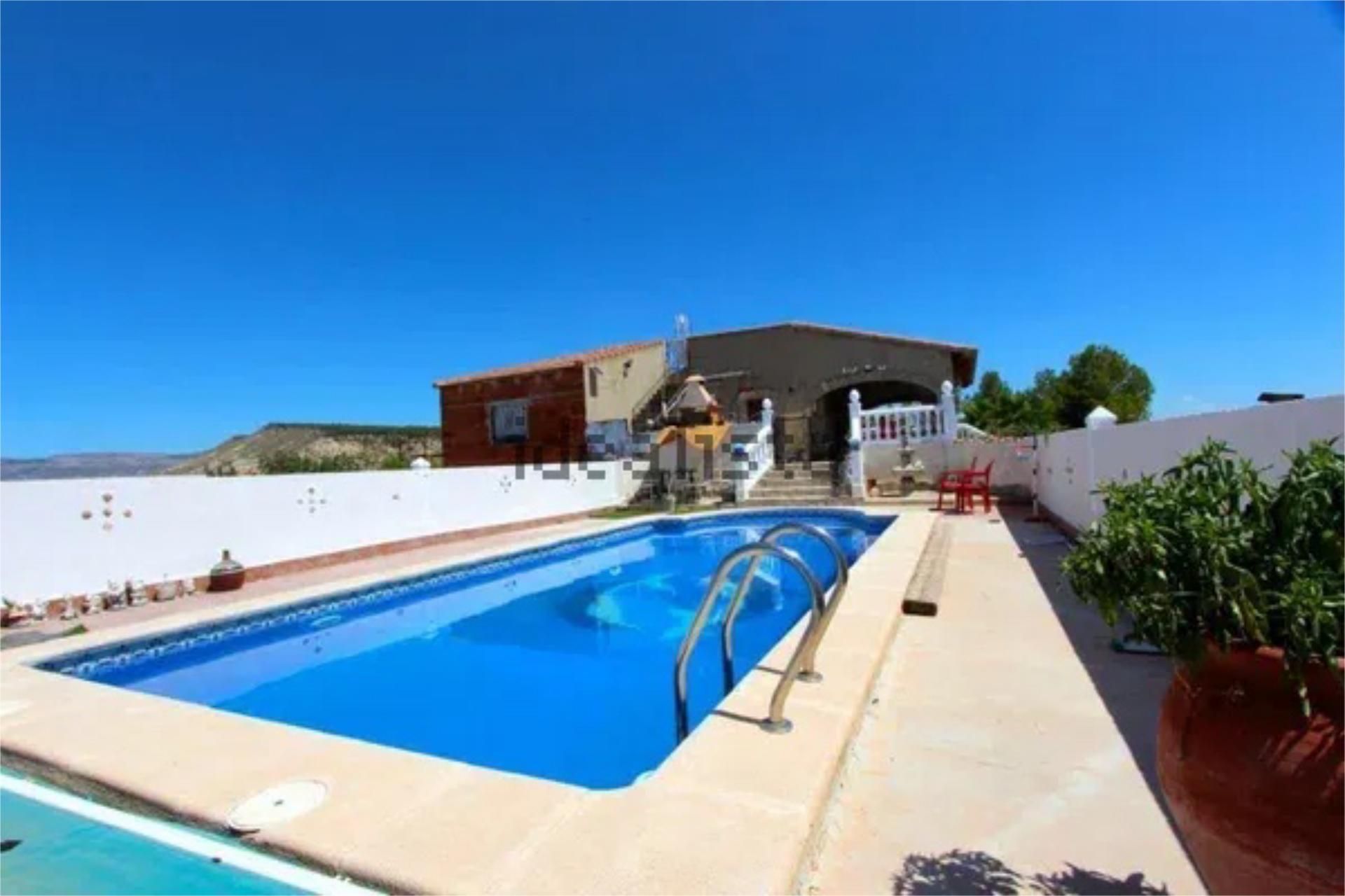 Swimming pool of House or chalet for sale in Albudeite  with Air Conditioner, Terrace and Swimming Pool