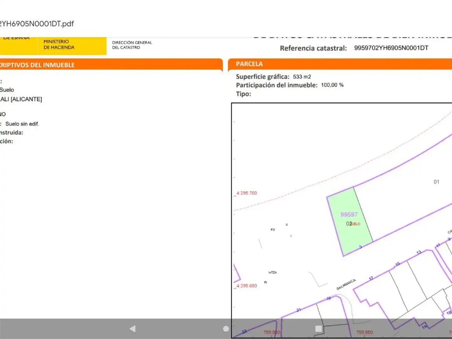 Urbanitzable en venda a Carrer Raset, 3, Alcalalí Urbanitzable en venda en Alcalalí