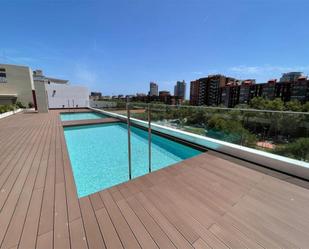 Swimming pool of Flat to rent in  Barcelona Capital  with Air Conditioner, Terrace and Swimming Pool