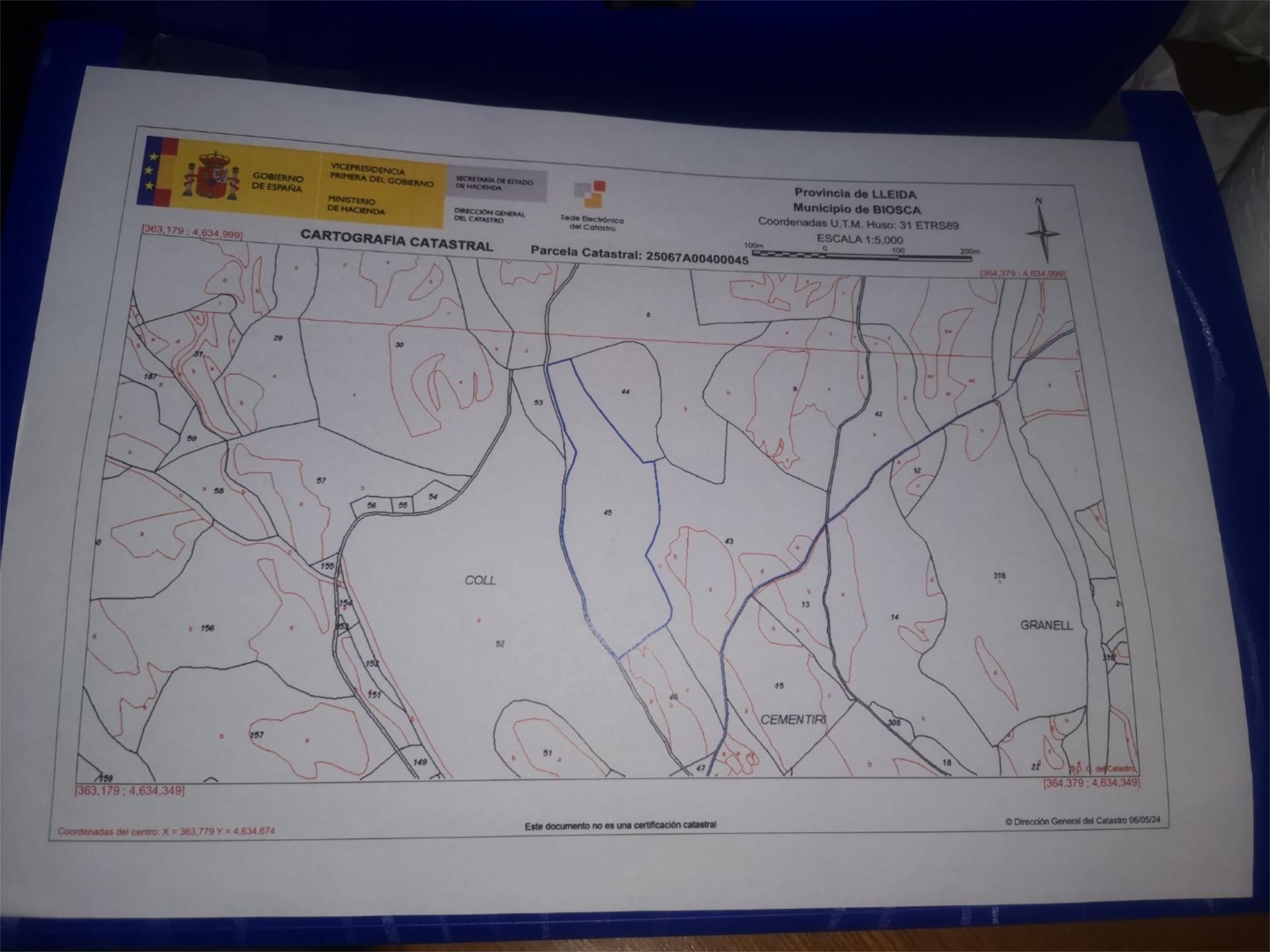 Land for sale in Biosca