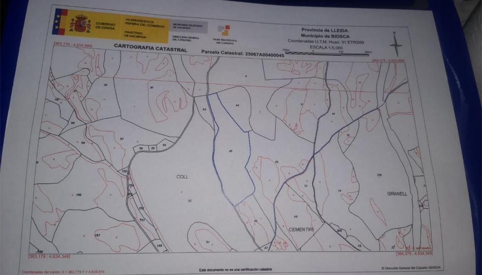 Terreny en venda a Carrer Camí Nou, 8, Biosca, Lleida - imatge 1 Foto 1 de Terreny en venda a Carrer Camí Nou, 8, Biosca, Lleida