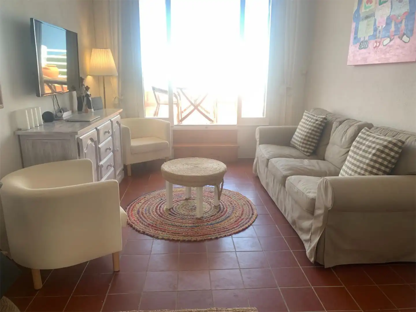 Einfamilien-Reihenhaus zum Verkauf in Avinguda de la Playa, 4, Es Mercadal Wohnzimmer von Einfamilien-Reihenhaus zum Verkauf in Es Mercadal mit Klimaanlage, Terrasse und Schwimmbad