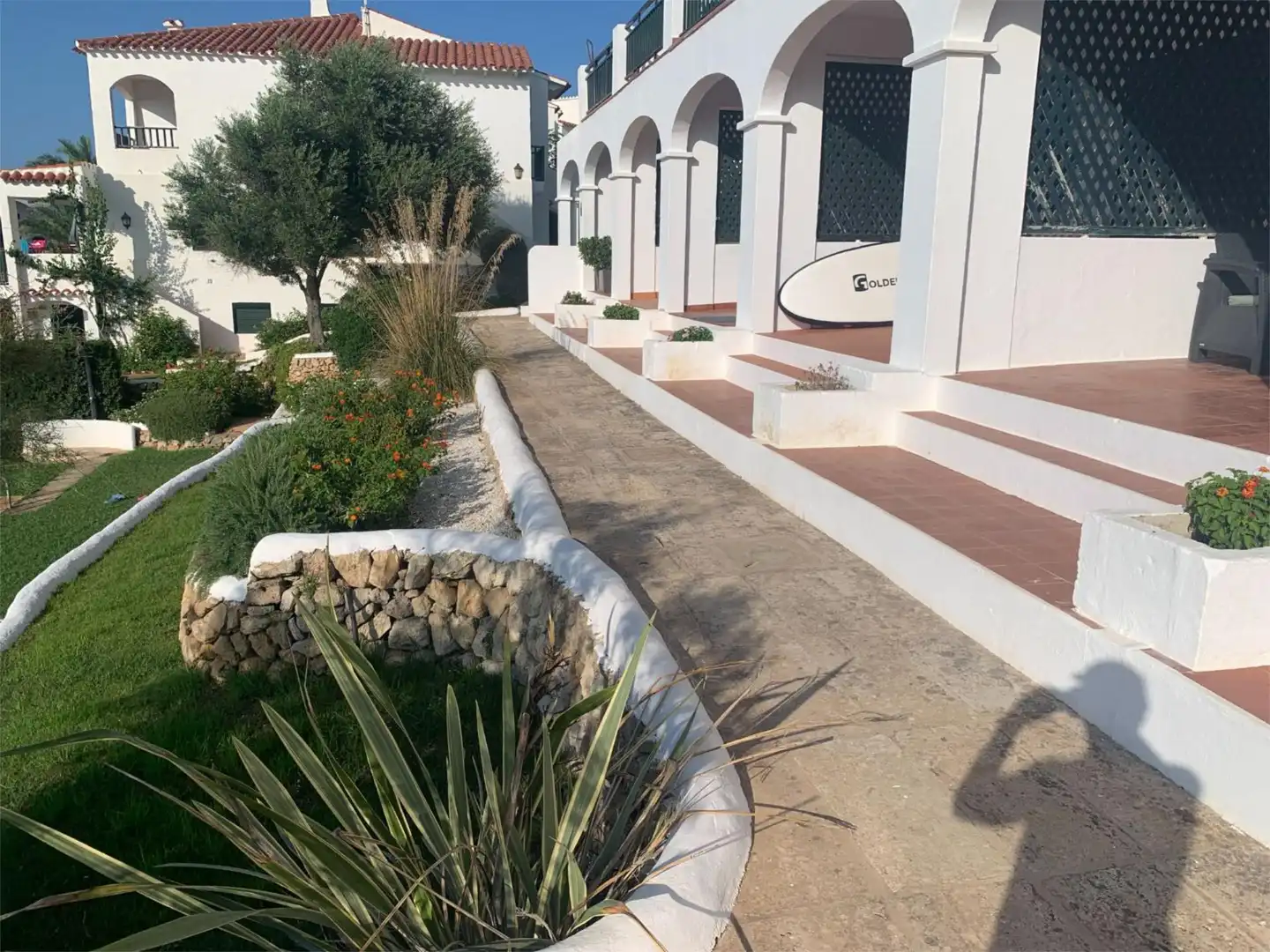 Einfamilien-Reihenhaus zum Verkauf in Avinguda de la Playa, 4, Es Mercadal Terrasse von Einfamilien-Reihenhaus zum Verkauf in Es Mercadal mit Klimaanlage, Terrasse und Schwimmbad
