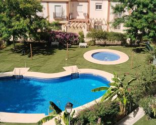Swimming pool of Single-family semi-detached for sale in Burguillos  with Air Conditioner, Private garden and Terrace