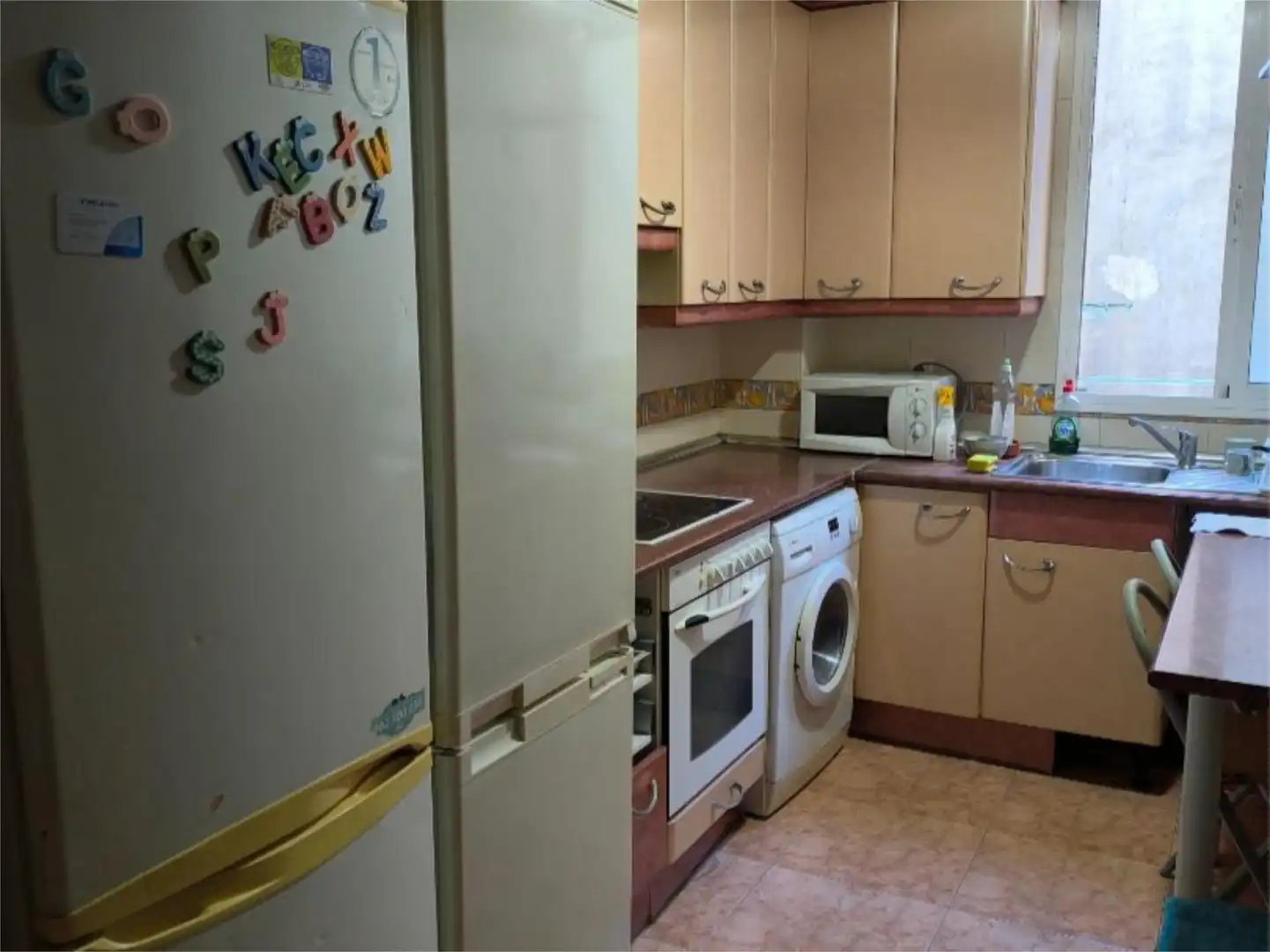 Room in Plaza de San Francisco, 3, Universidad San Francisco Kitchen of Flat for share in Zaragoza with Heating, Private garden and Furnished