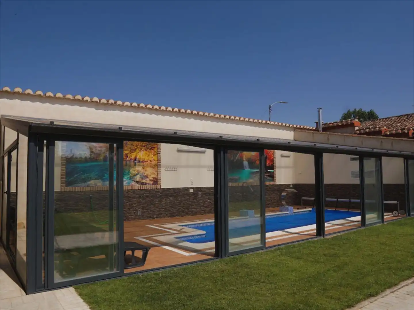 Country homes for sale in Pp-2416, 27, Bustillo de la Vega Swimming pool of Country homes for sale in Bustillo de la Vega with Terrace and Swimming Pool