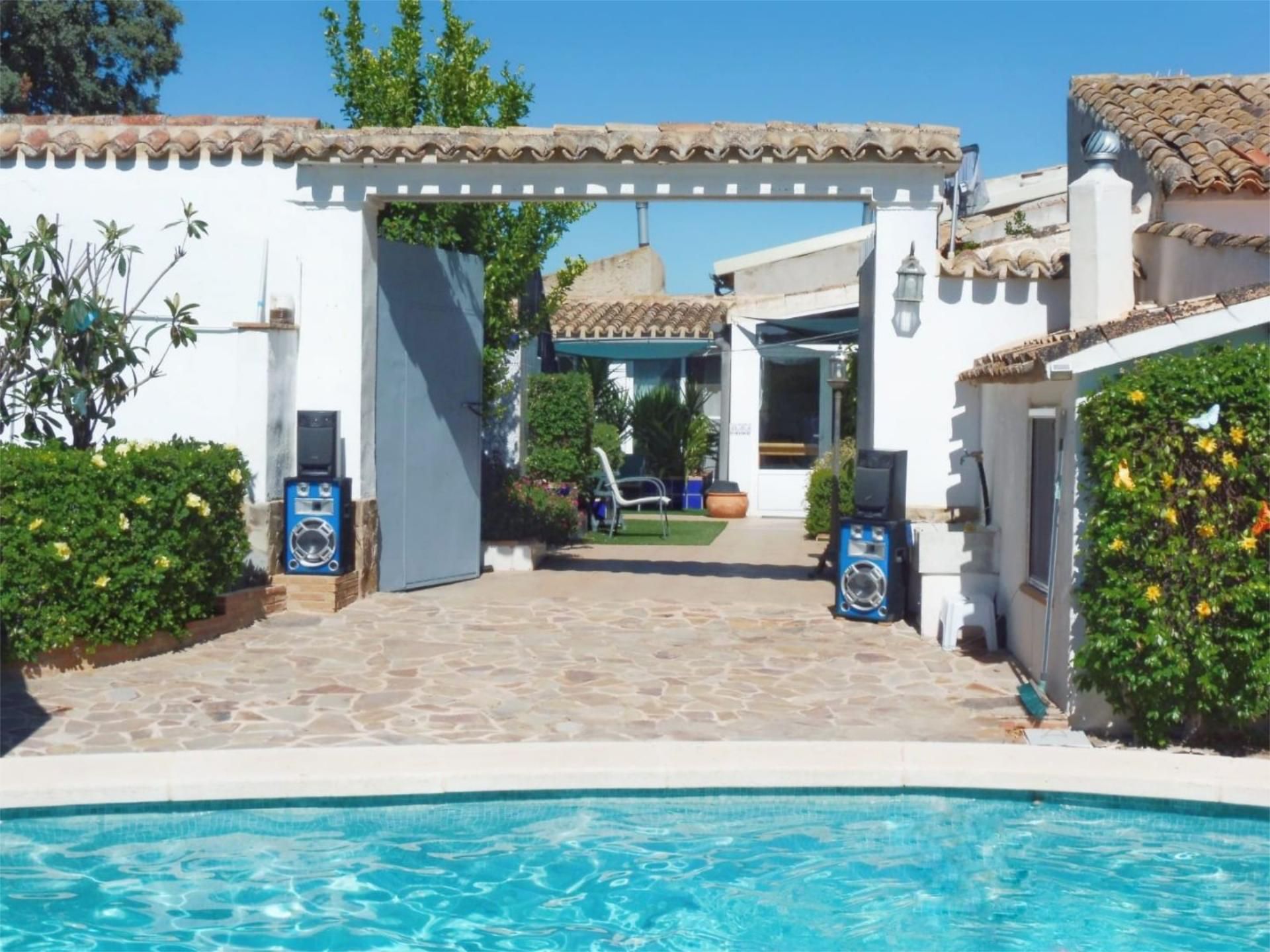 Piscina de Finca rústica en venda en Caudete amb Aire condicionat, Terrassa i Piscina
