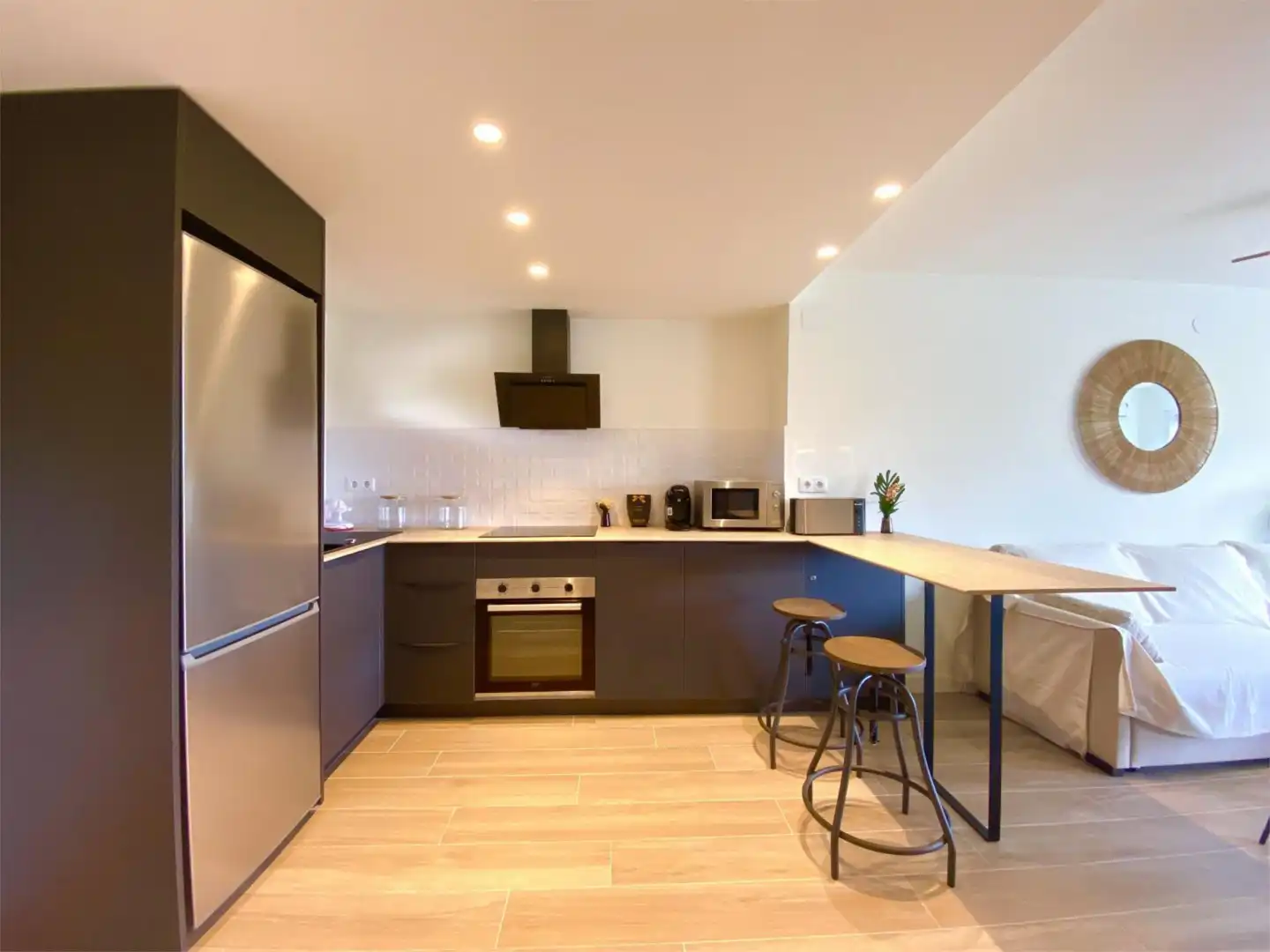 Kitchen of Flat for sale in Villajoyosa / La Vila Joiosa  with Heating, Private garden and Parquet flooring