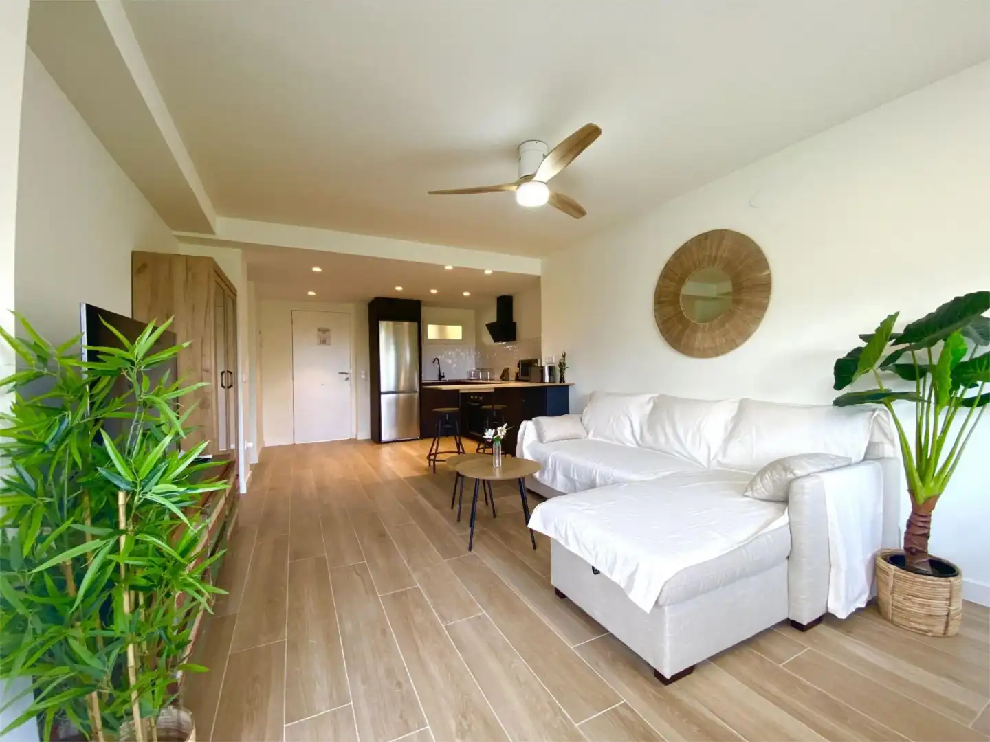 Living room of Flat for sale in Villajoyosa / La Vila Joiosa  with Heating, Private garden and Parquet flooring