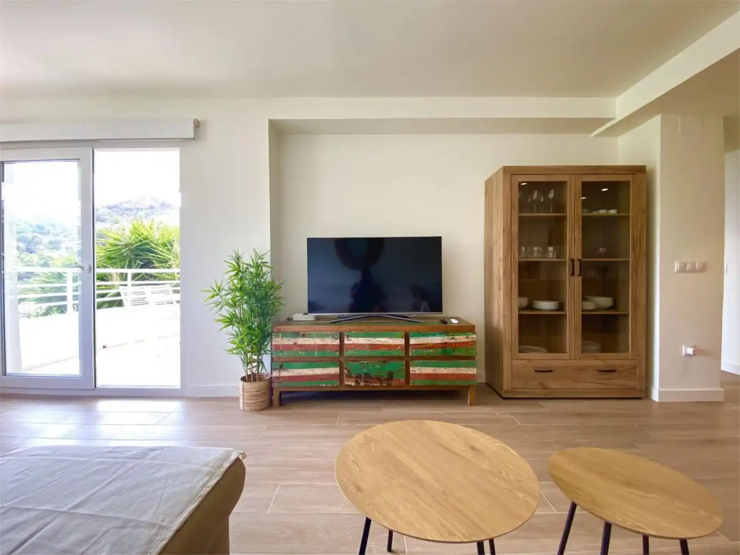 Living room of Flat for sale in Villajoyosa / La Vila Joiosa  with Heating, Private garden and Parquet flooring