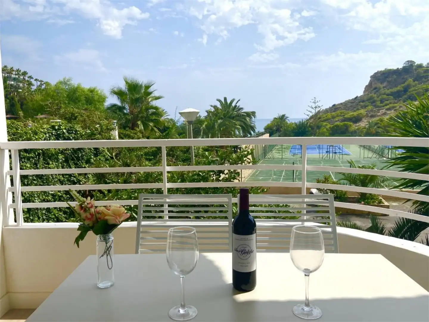 Terrace of Flat for sale in Villajoyosa / La Vila Joiosa  with Heating, Private garden and Parquet flooring