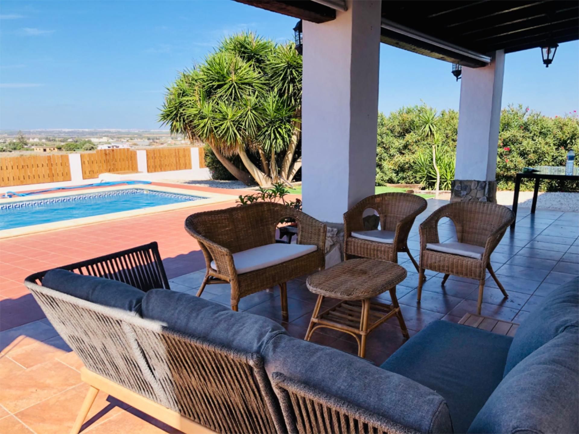 Terrace of House or chalet to rent in Conil de la Frontera  with Private garden, Terrace and Swimming Pool