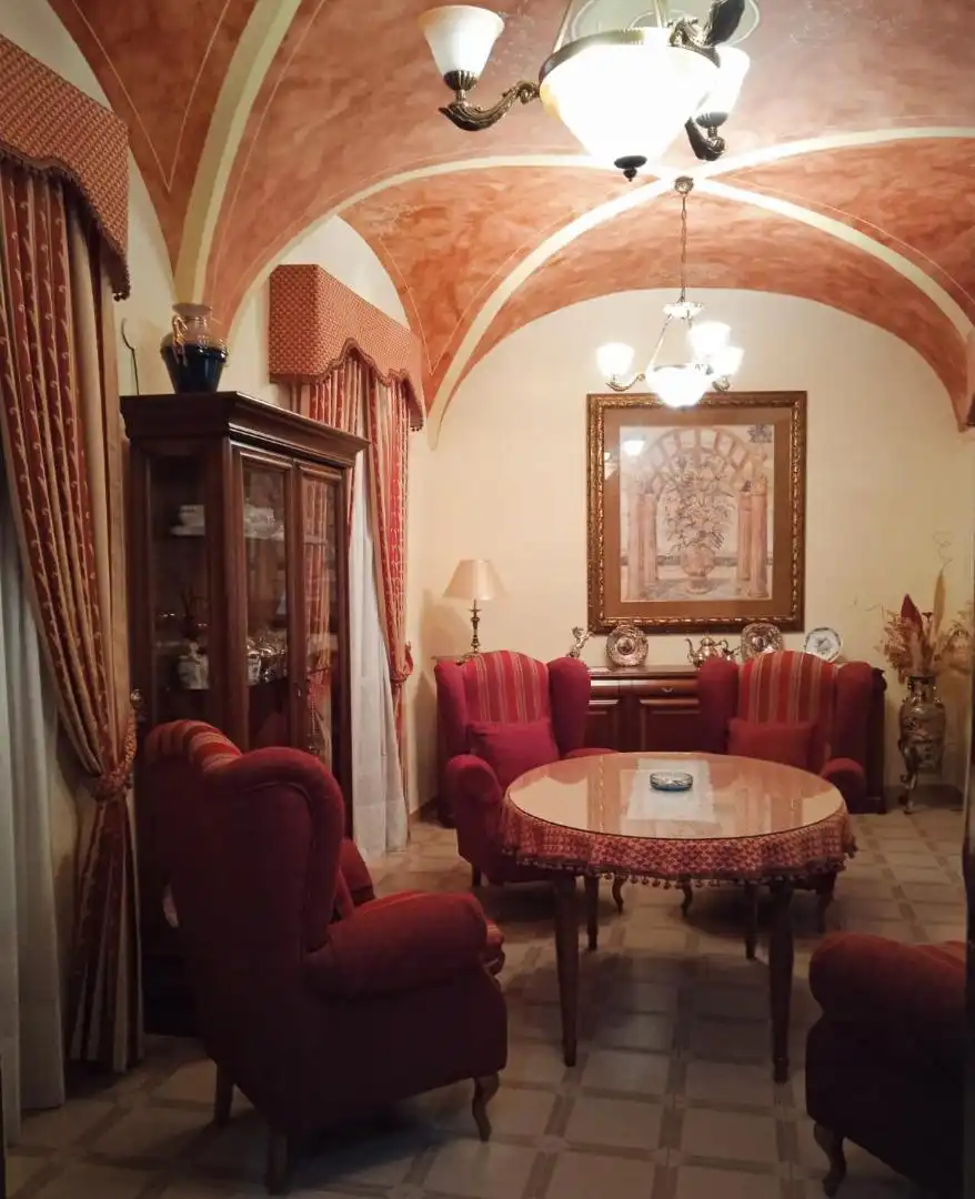 Wohnzimmer von Einfamilien-Reihenhaus zum Verkauf in Valencia del Ventoso mit Abstellraum und Balkon