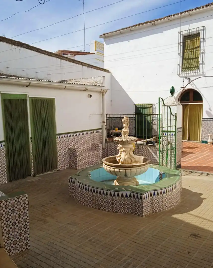 Garten von Einfamilien-Reihenhaus zum Verkauf in Valencia del Ventoso mit Abstellraum und Balkon