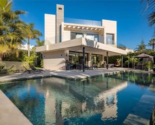 Swimming pool of House or chalet for sale in Marbella  with Air Conditioner, Terrace and Swimming Pool