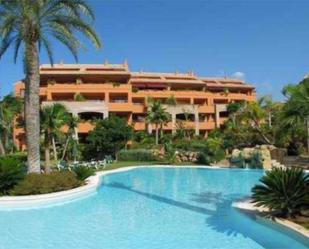 Exterior view of Flat to rent in Marbella  with Air Conditioner, Terrace and Swimming Pool