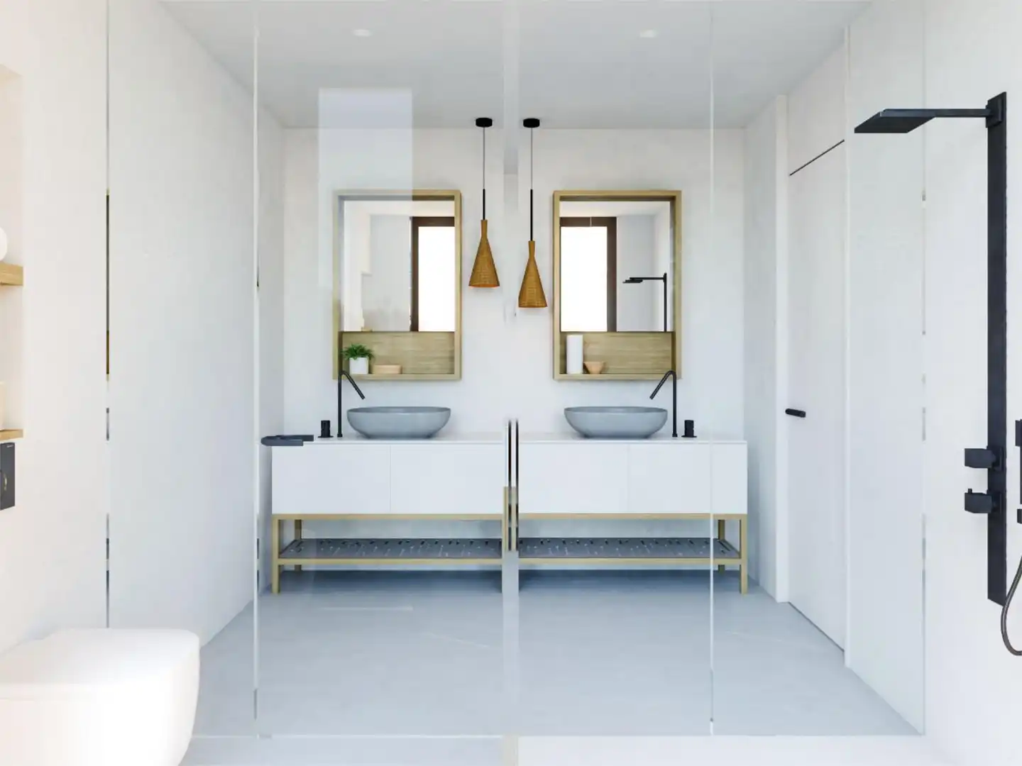 Wohnung zum Verkauf in Carrer Dofí, 3, L'Albir Badezimmer von Wohnung zum Verkauf in L'Alfàs del Pi mit Klimaanlage, Terrasse und Schwimmbad