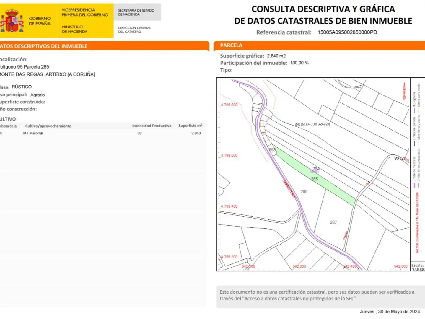 Terreno en venta en Arteixo