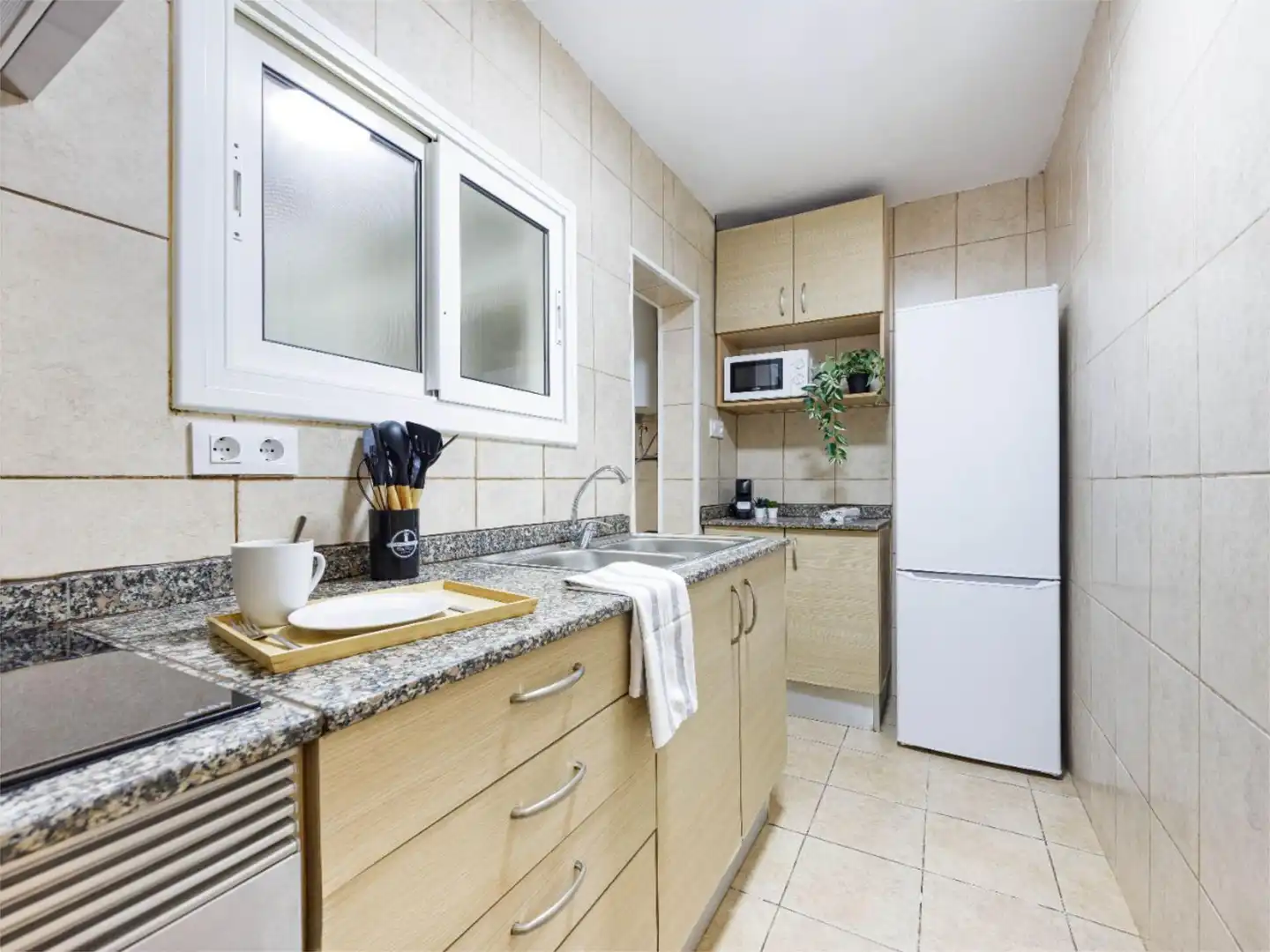Kitchen of Flat for rent in Terrassa  with Furnished