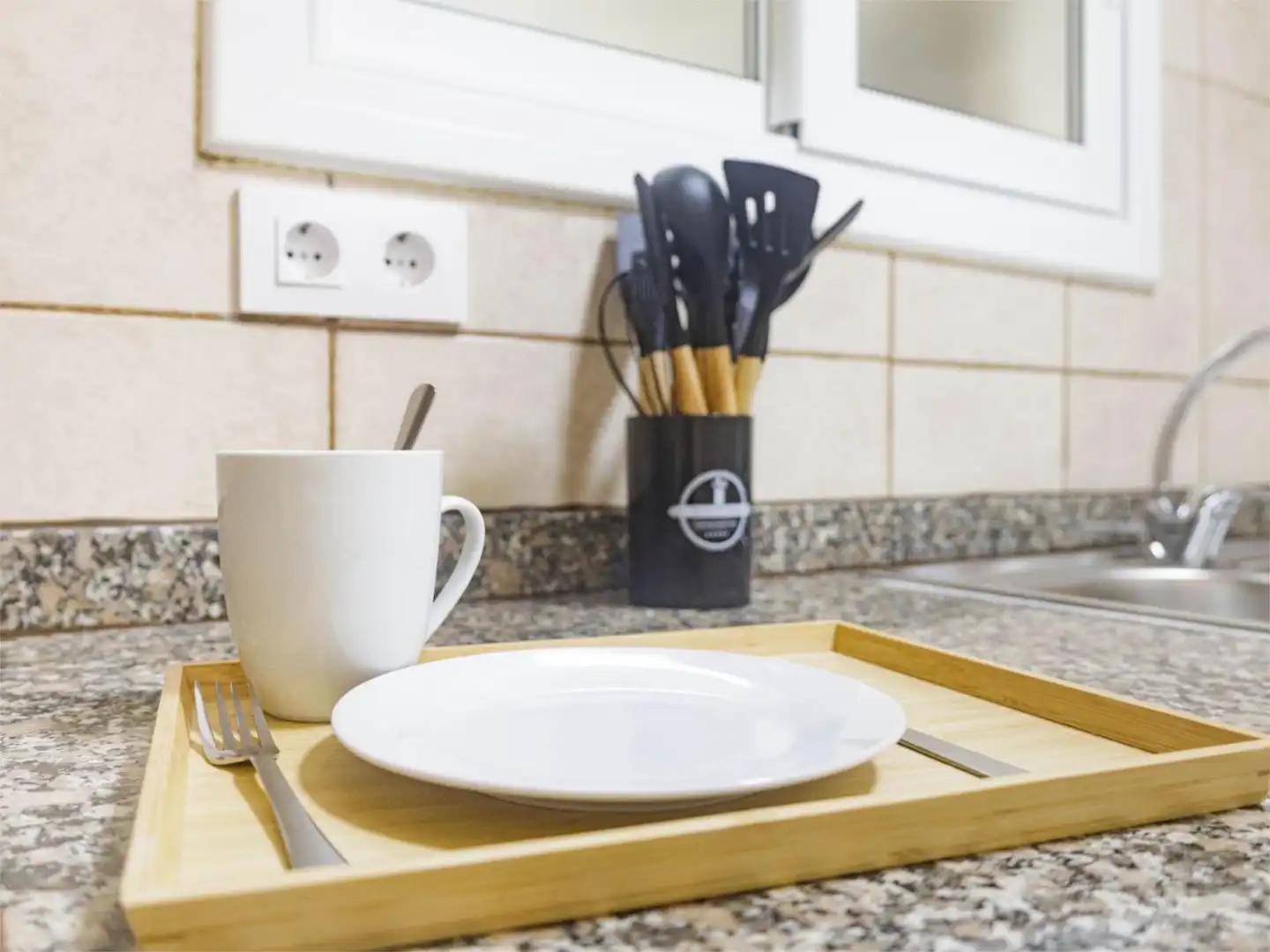 Kitchen of Flat for rent in Terrassa  with Furnished